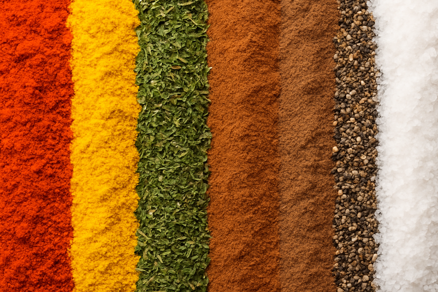 Gewürze verschiedener Farben