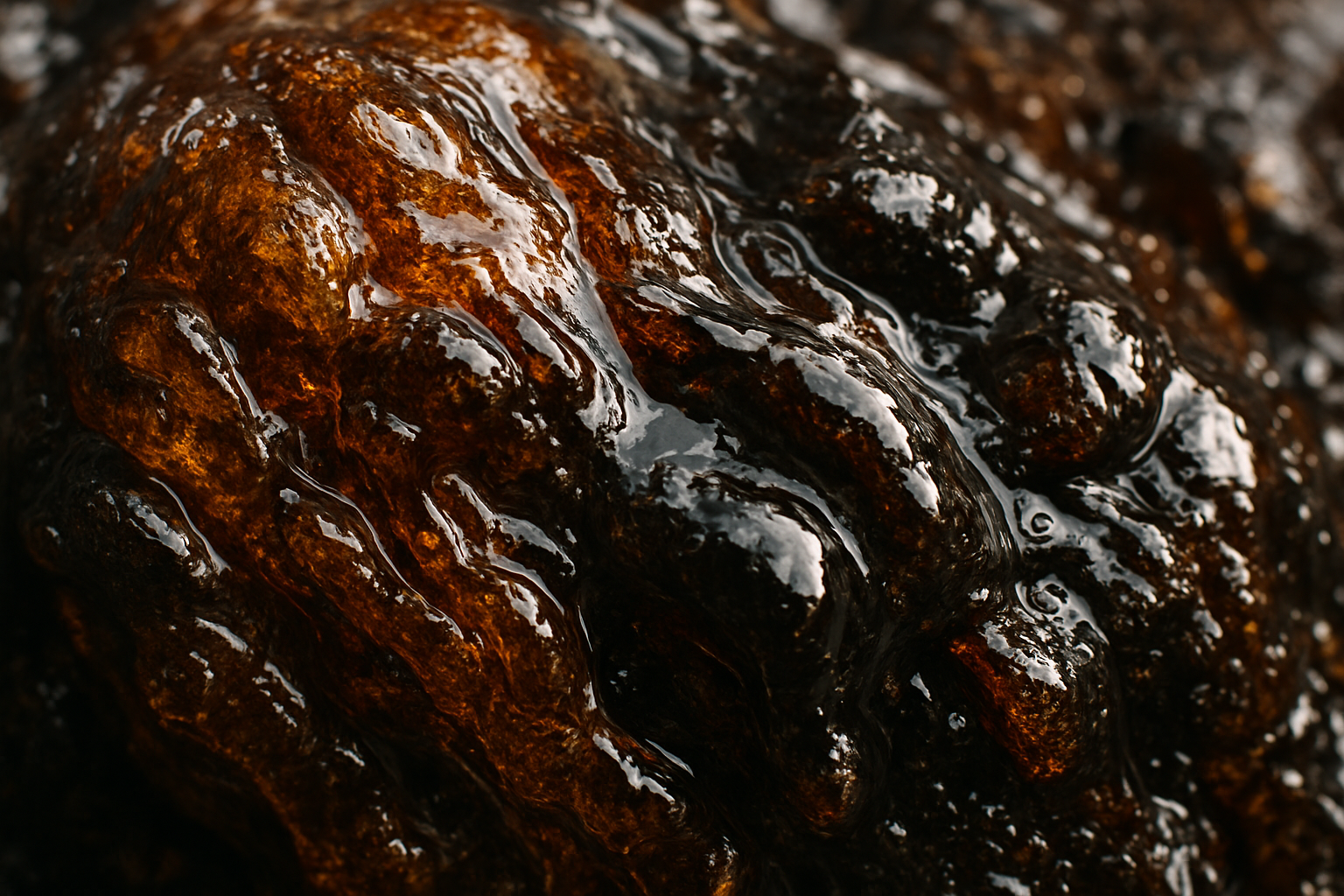 Harzartige. Masse aus nächster. Nähe