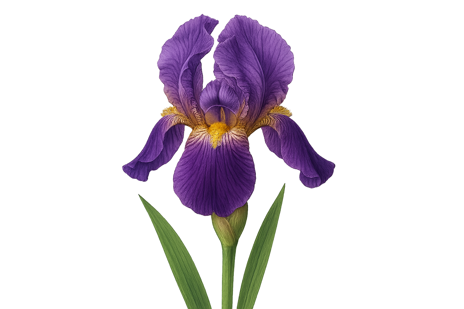 icon realistisch ohne Hintergrund png Iris blume